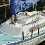 Terramore-Bodendesign Segelboot Beschichtung Mikrozement+PU, nachher